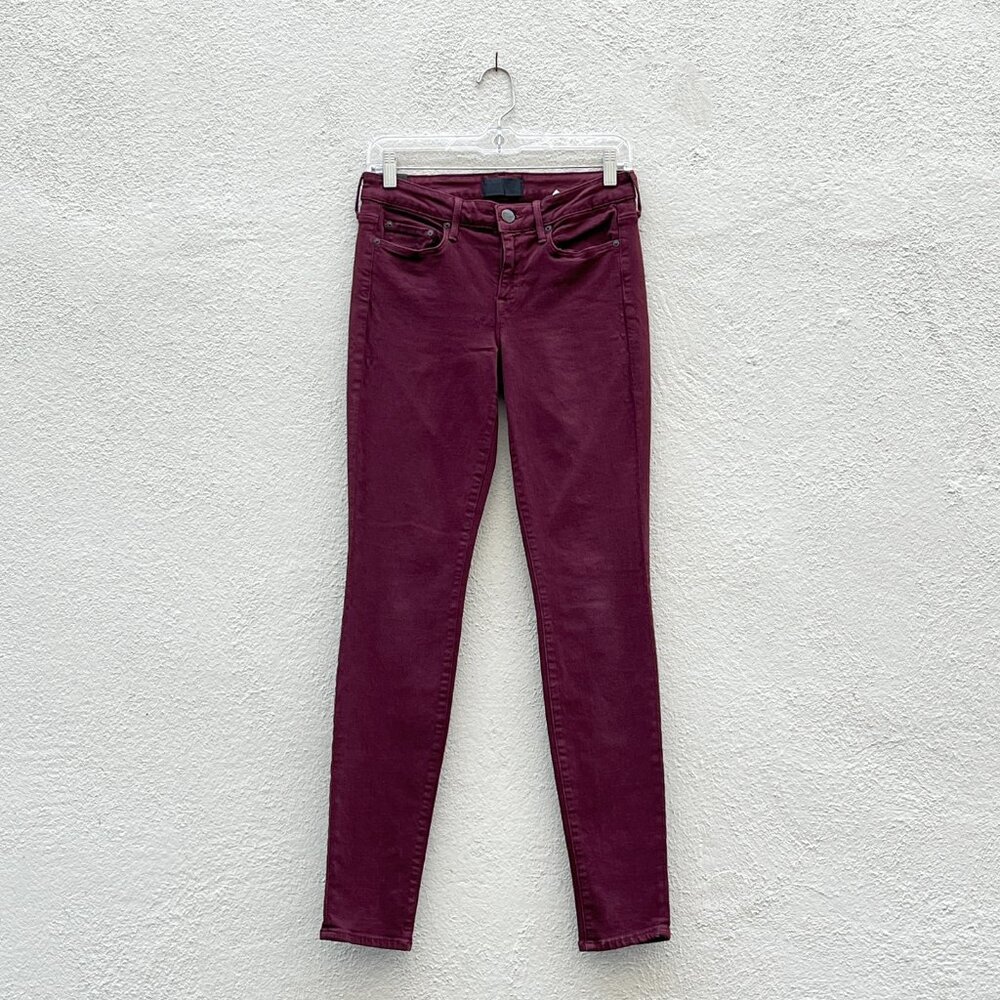 Women's Vince Shiraz Red Wine Riley Jeggings Leggings Jeans Size 4